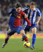 Pictures from FC barcelona's Match against Deportivo at Camp Nou on 17/01/09