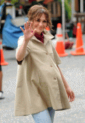 Jennifer Lopez - on set of The Back-Up Plan